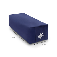 Stevig en lichtgewicht yogablok in blauw, ideaal voor extra ondersteuning bij stretches en houdingen