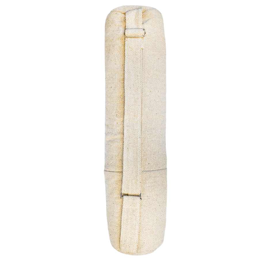 Minimalistische draagtas voor katoenen yogamat, plasticvrij en fairtrade