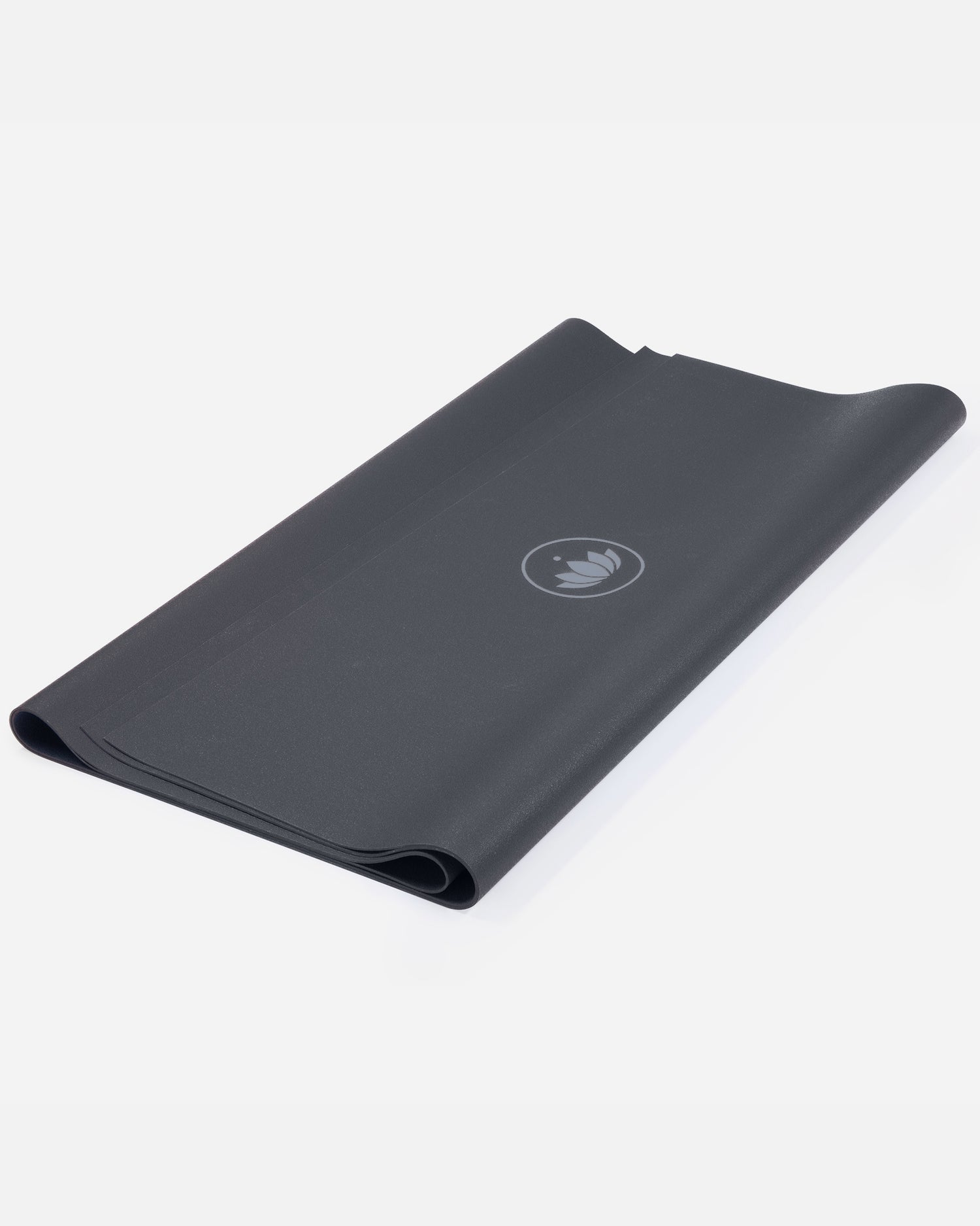 Donkergrijze Arise Travel Yogamat dun opgevouwen