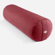 rode yogabolster cilindervormig voor yin yoga