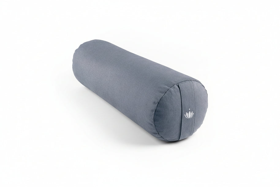 restorative yogabolster ijsblauw biologisch katoen