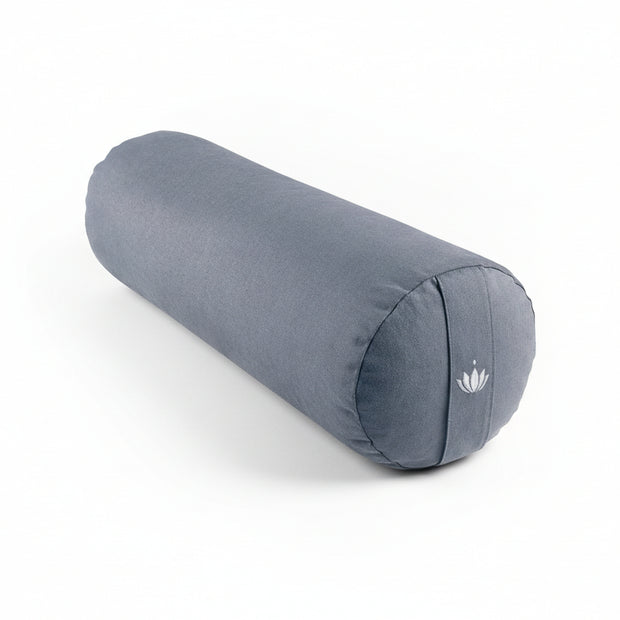 restorative yogabolster ijsblauw biologisch katoen