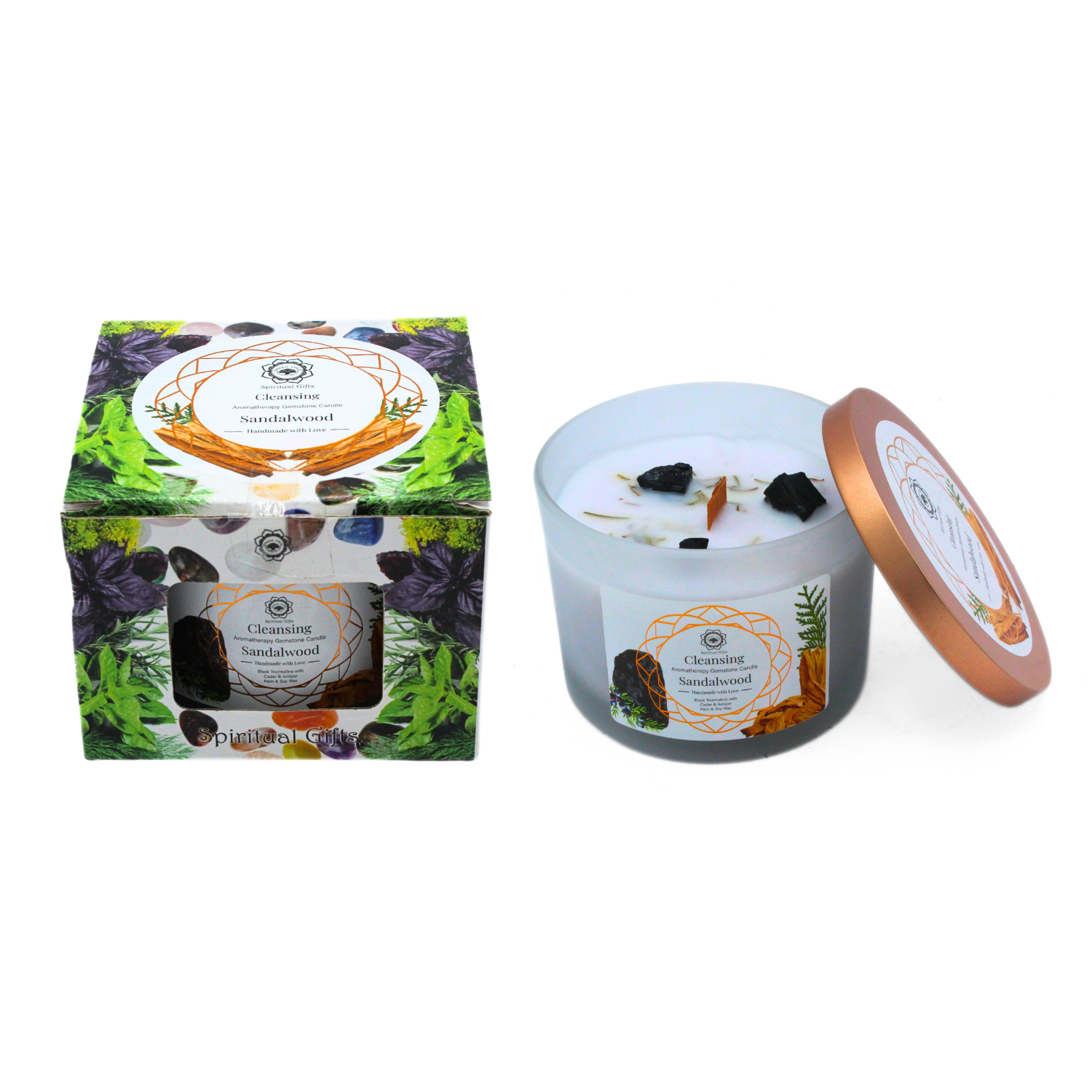 Green Tree geurkaars sandelhout in biologische sojawas