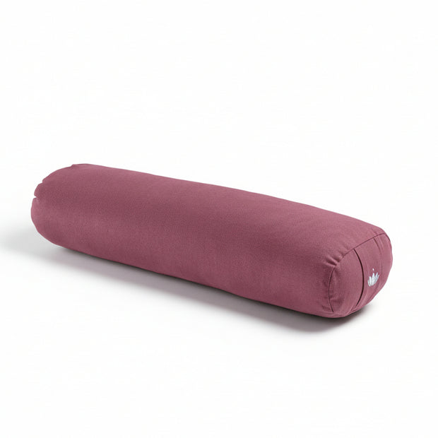 Yoga bolster Restorative S van biologisch katoen, compact en zacht ondersteunend