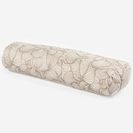 Yoga bolster Restorative S met bladeren natuurlijk patroon