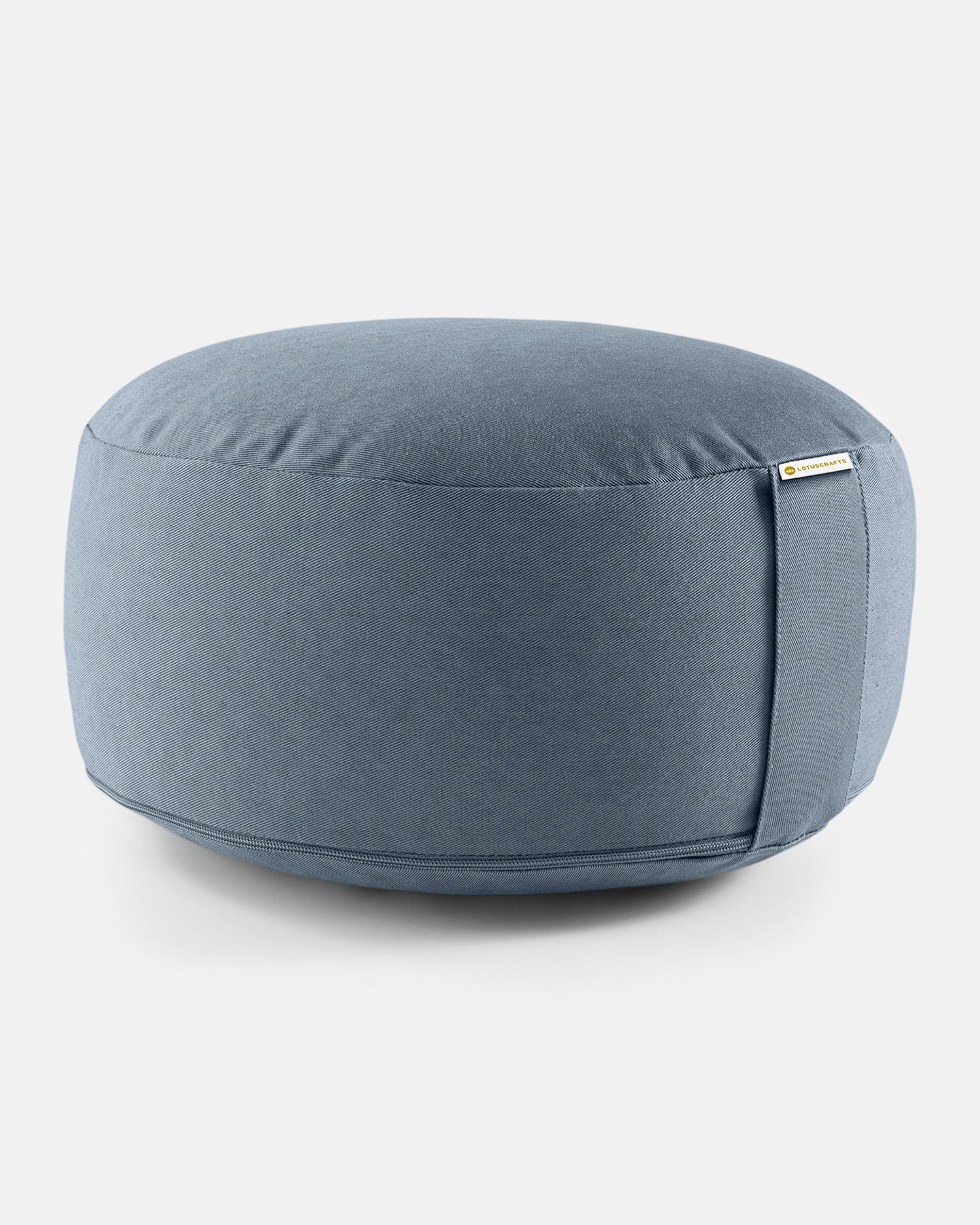 Blauwgrijs meditatiekussen van 15 cm hoog