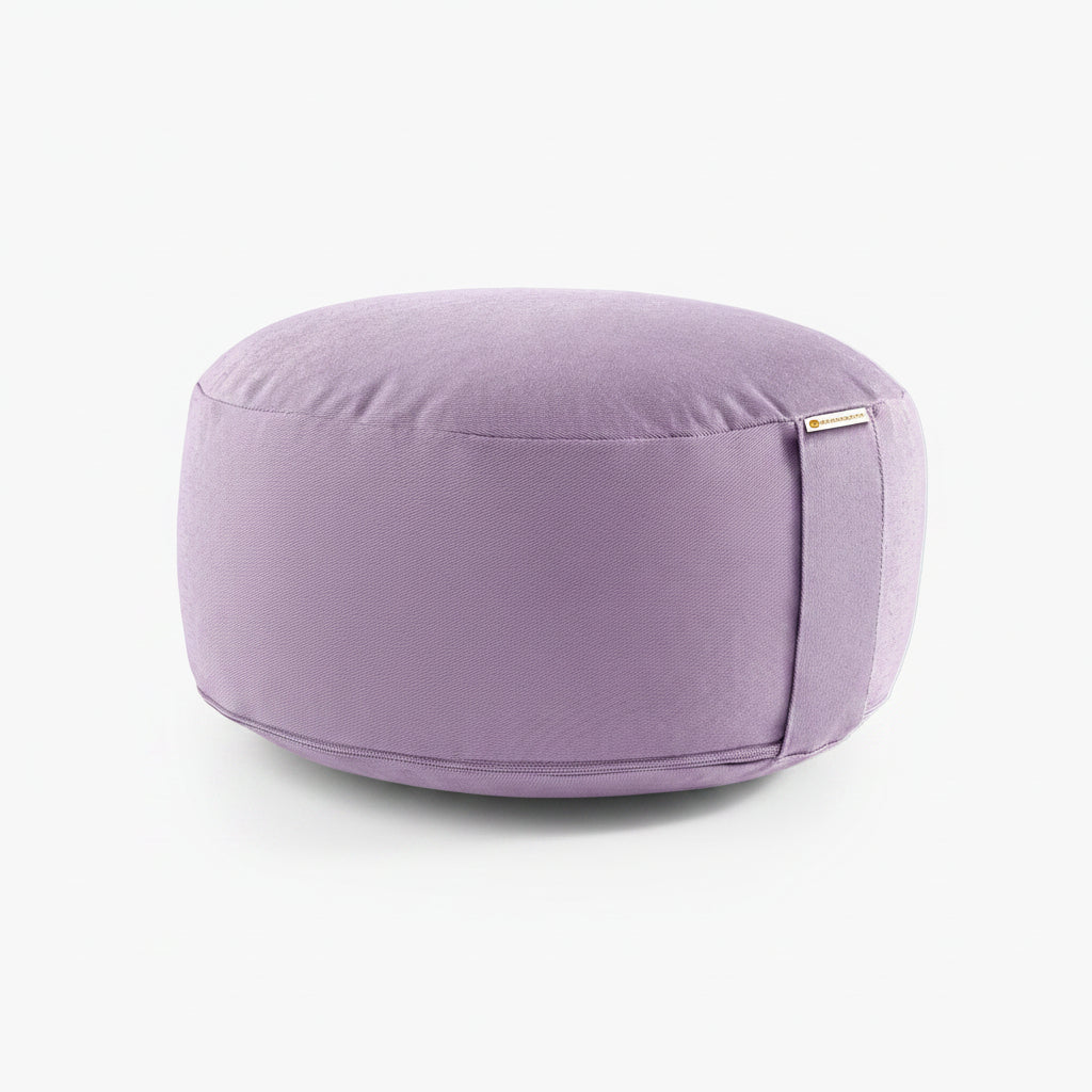 Lila meditatiekussen van 15 cm voor yoga en meditatie