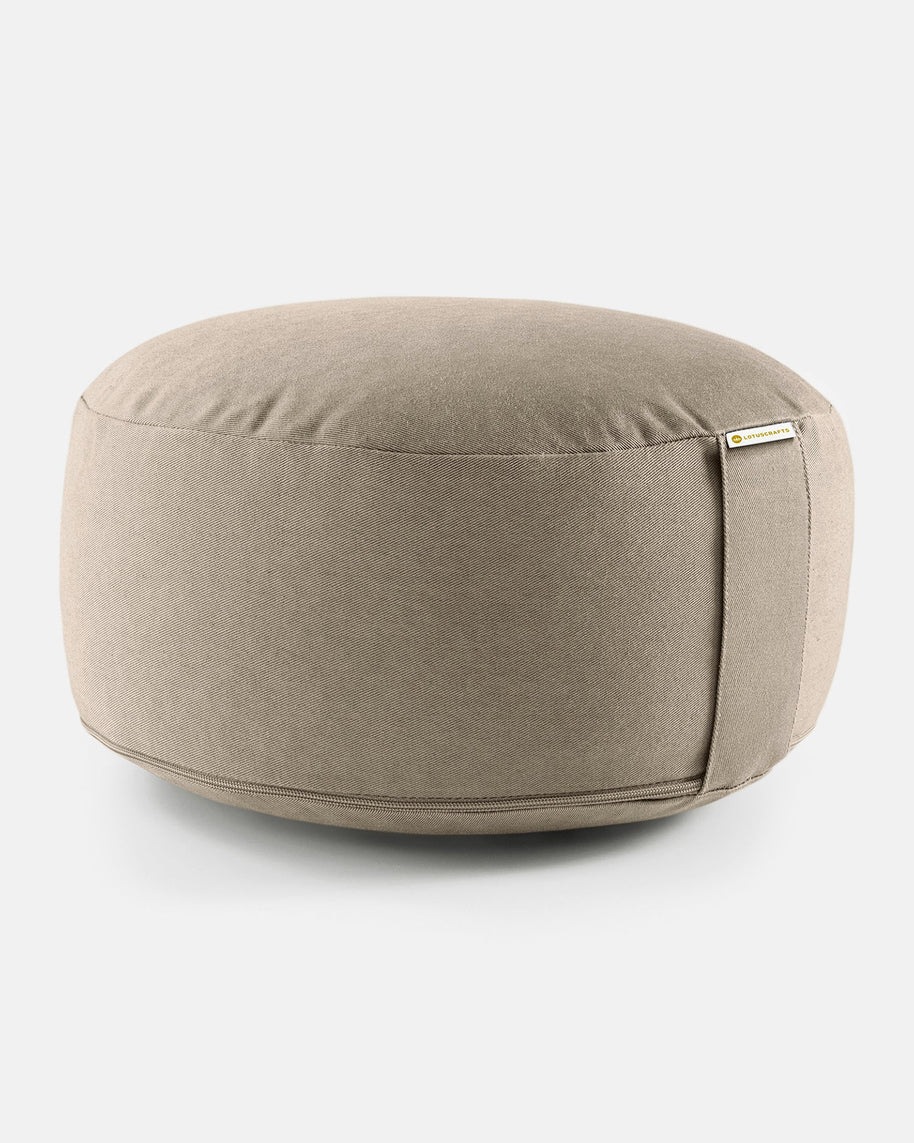 Taupe meditatiekussen van 15 cm voor rustige practice