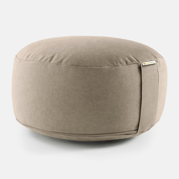 Taupe meditatiekussen van 15 cm voor rustige practice