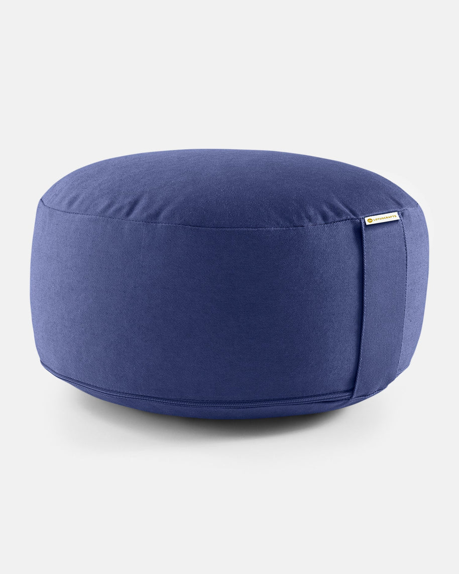 Donkerblauw meditatiekussen voor yoga en meditatie