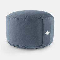 Blauw Lotuscrafts meditatiekussen met stevige vulling
