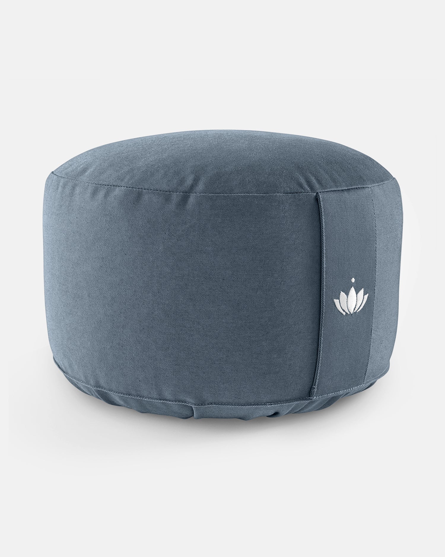 Blauw Lotuscrafts meditatiekussen met stevige vulling