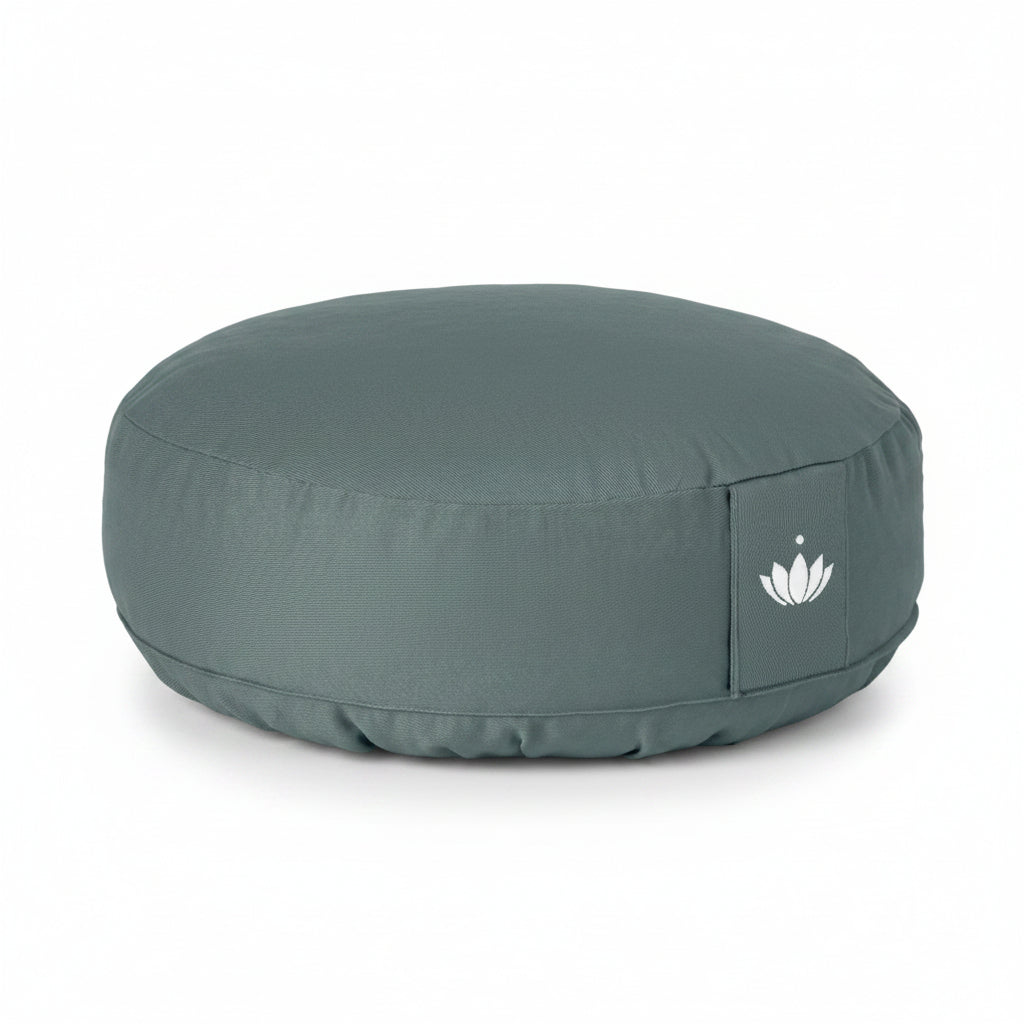 Laag Lotuscrafts meditatiekussen van 10 cm in groen