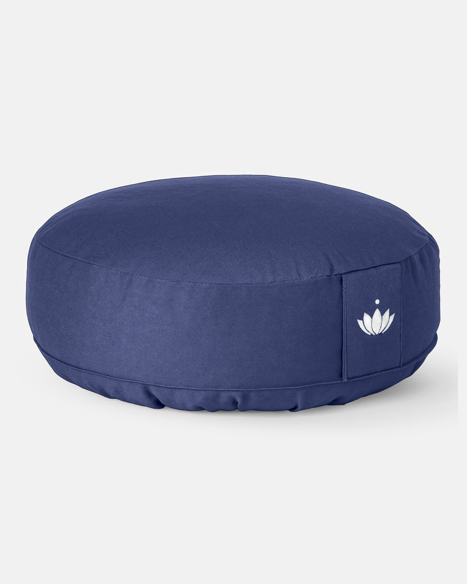 Donkerblauw Lotuscrafts meditatiekussen voor yoga en meditatie
