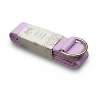 Yogariem met D-ring in zachte paarse kleur