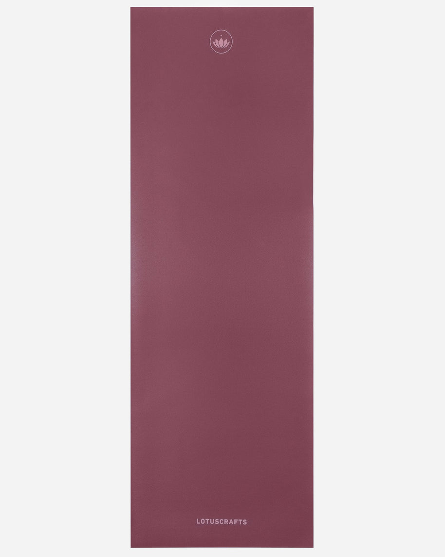 Roze Arise Yogamat van bovenaf gefotografeerd
