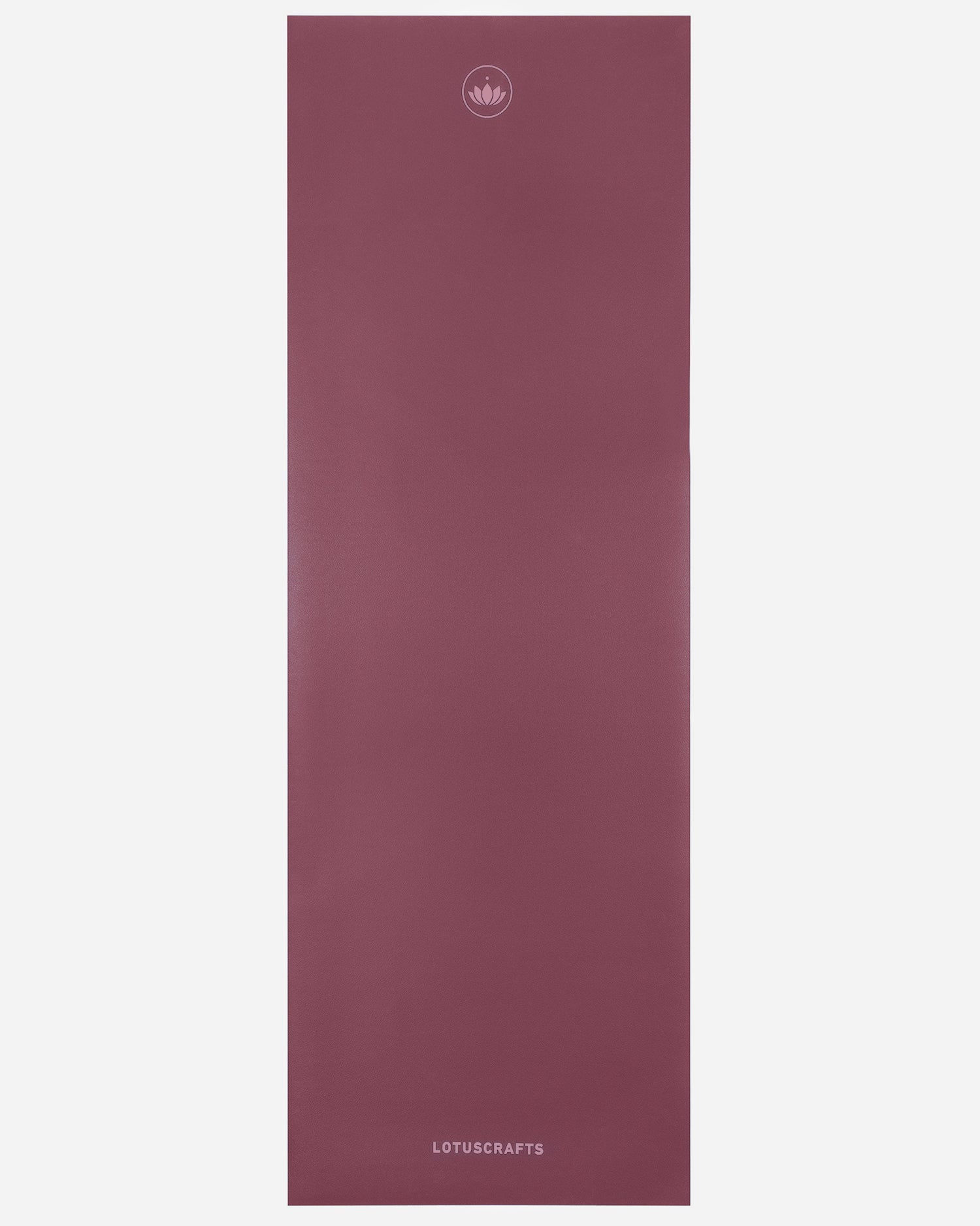 Roze Arise Yogamat van bovenaf gefotografeerd