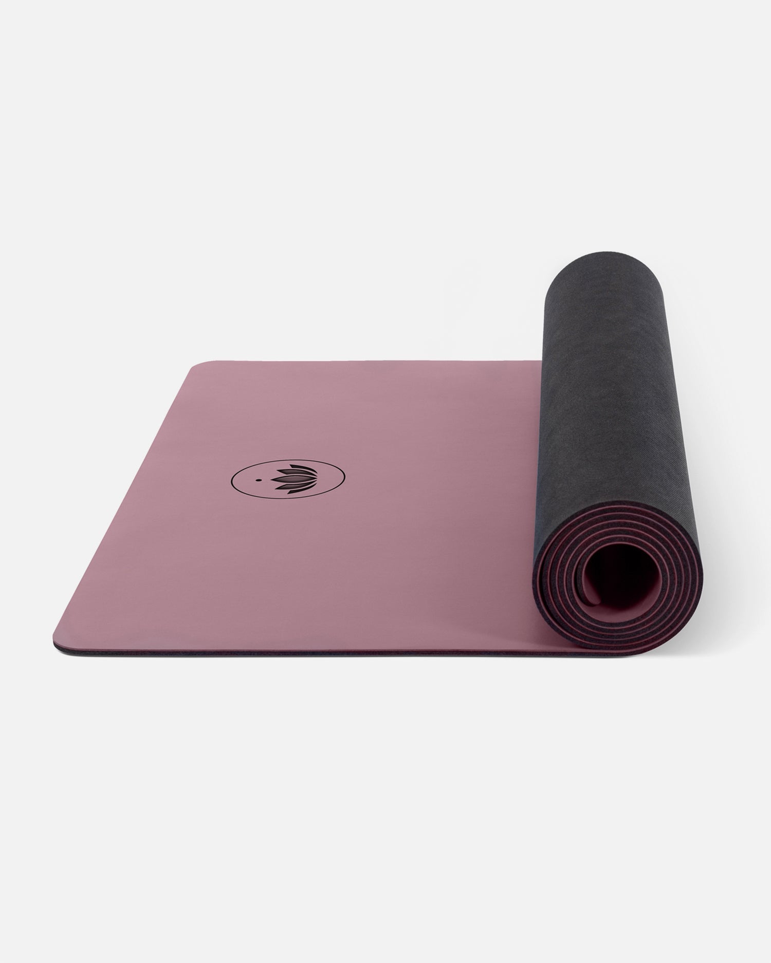 Roze Yogamat PURE met donkere onderzijde