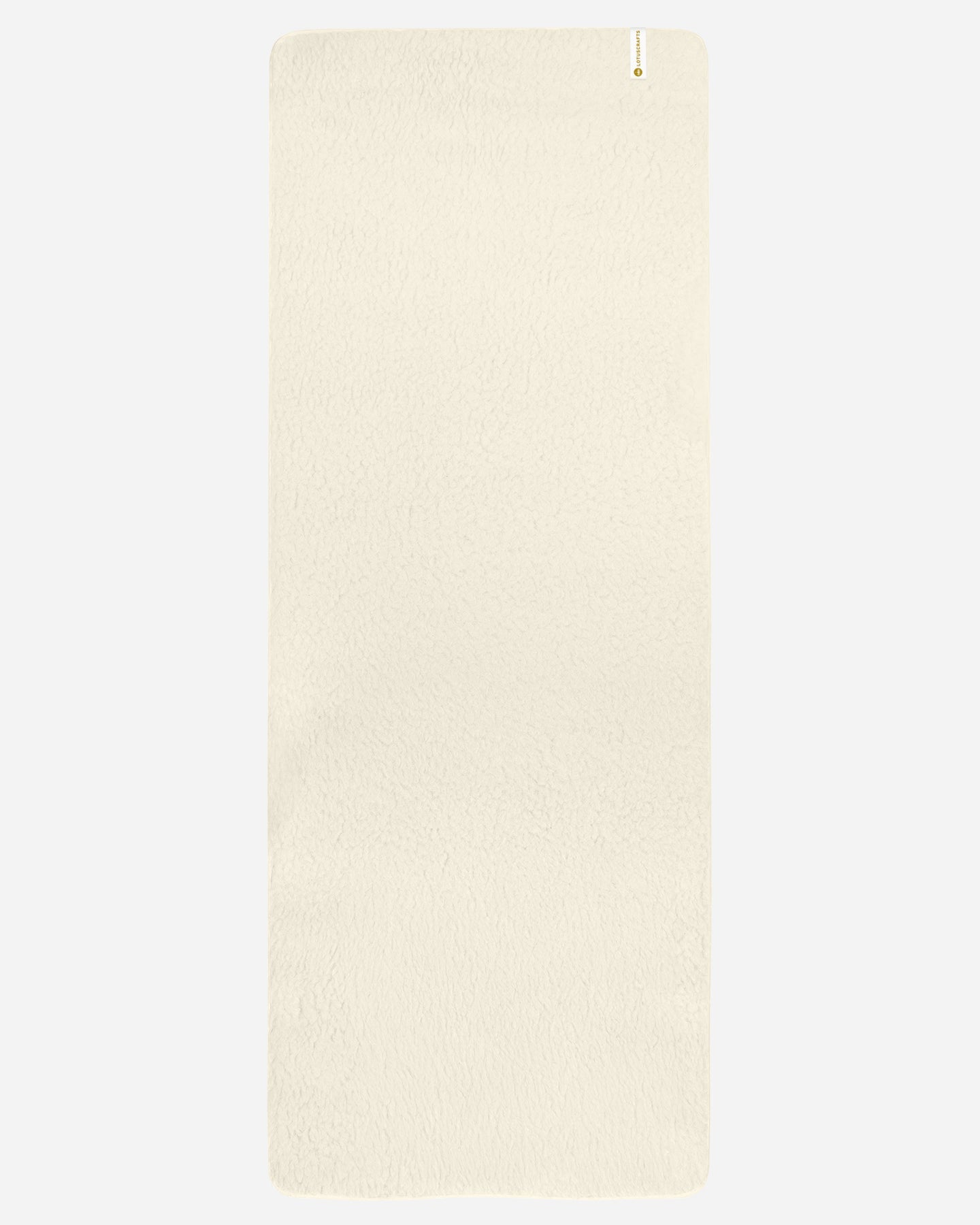 hele yogamat van wol zichtbaar in beeld