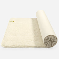 zijkant van de lotuscraft yogamat wol 100% duurzaam geproduceerd