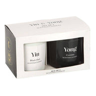 Yin Yang kaarsenset met Black Oud en Coconut geurkaarsen inclusief verpakking
