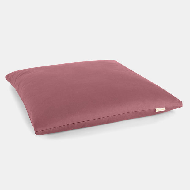 Zabuton meditatiemat oudroze biologisch katoen aubergine