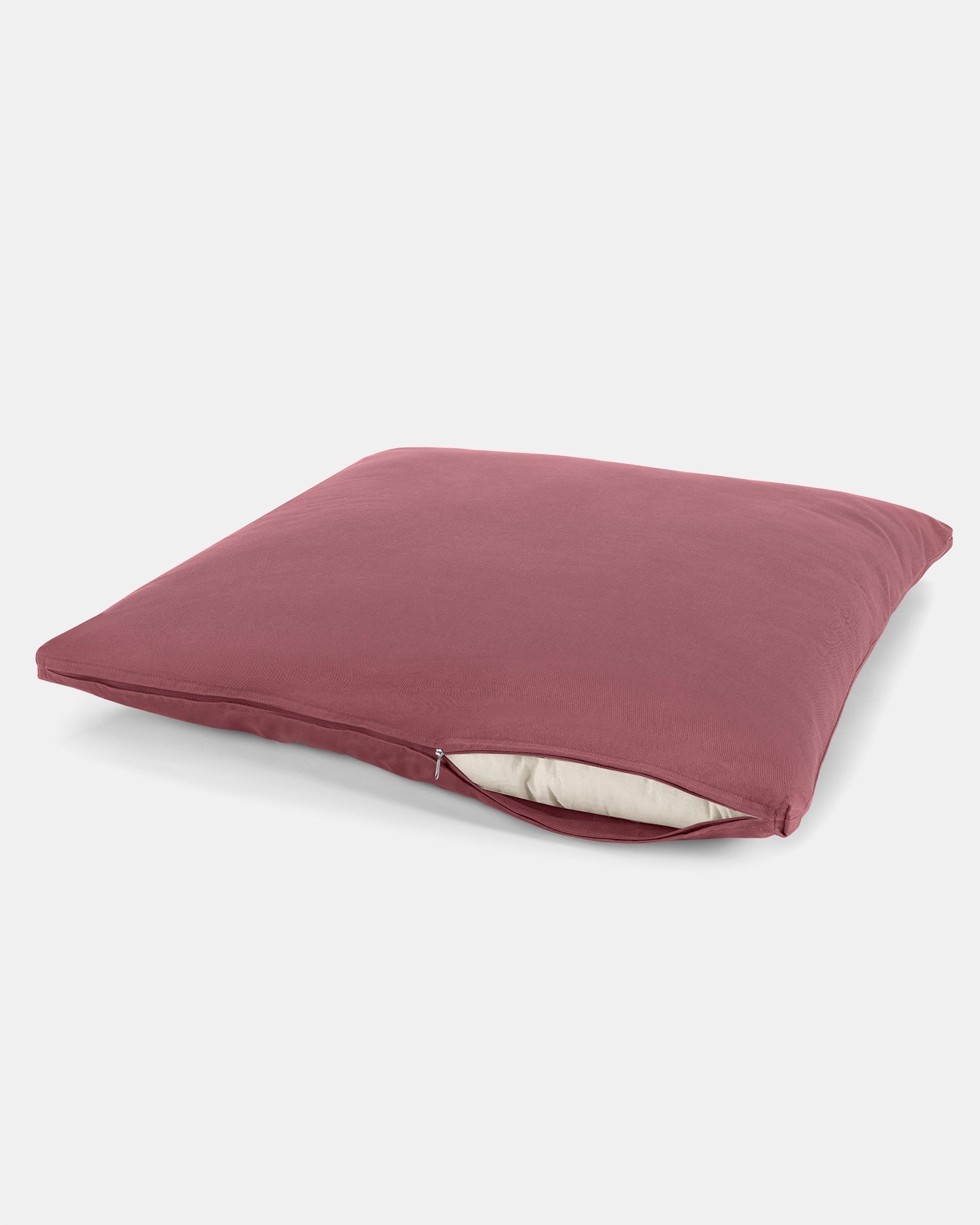 Zabuton meditatiemat rood bordeaux met rits en wasbare hoes