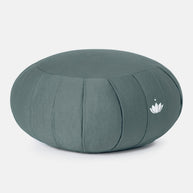 Groenblauw Zafu meditatiekussen met stevige vulling
