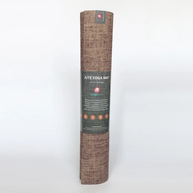 Jute yogamat met natuurlijke uitstraling en stabiele grip rood wijnrood burgundy