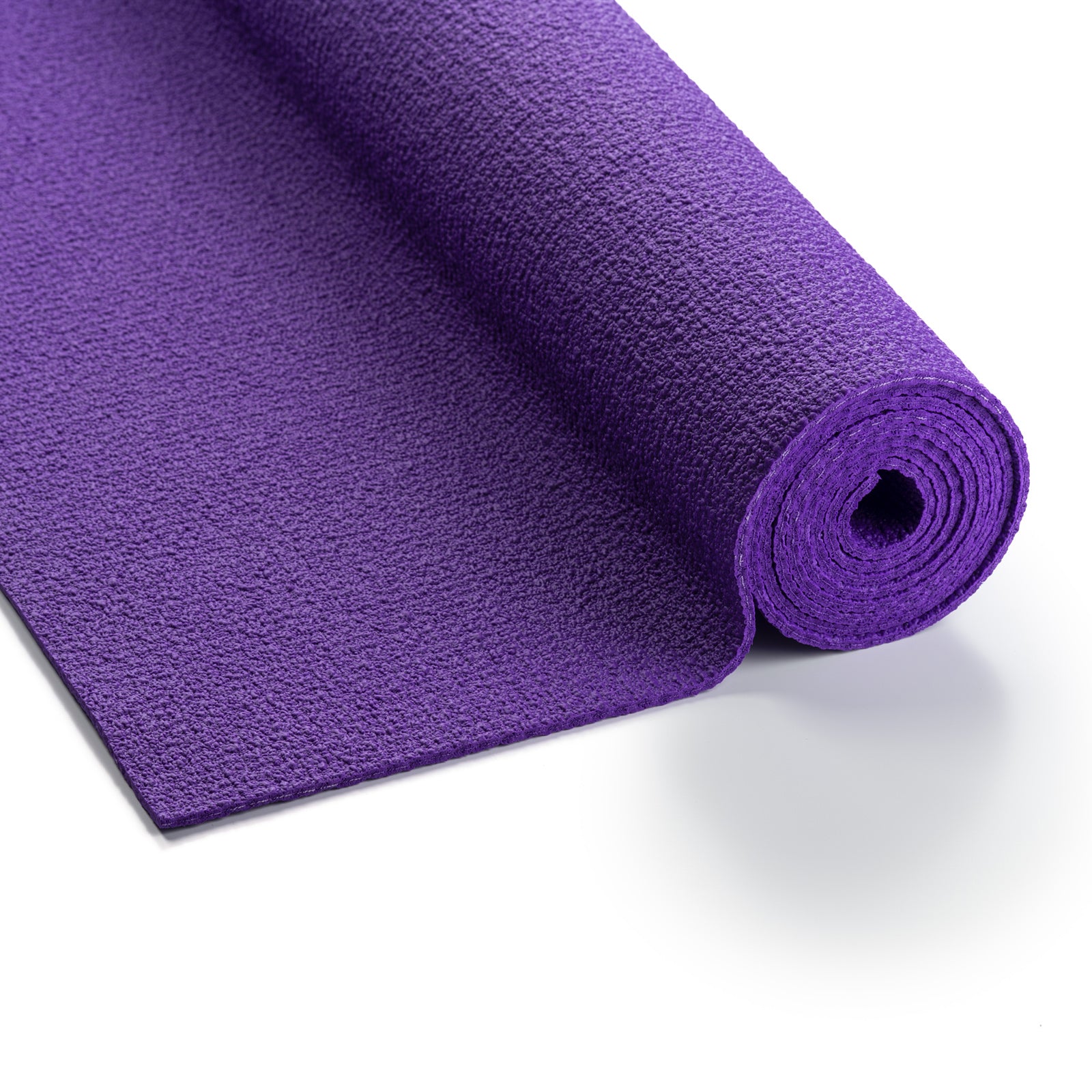Paarse EXTRA travel yogamat met een diepe, warme kleur voor een geborgen gevoel en focus tijdens je meditatie of yoga sessie.