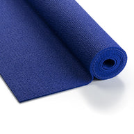 Blauwe, Petrol, Marine blauw kobalt blue EXTRA travel yogamat met een kalmerende uitstraling, ideaal voor een stabiele basis en verkoeling in je hoofd.