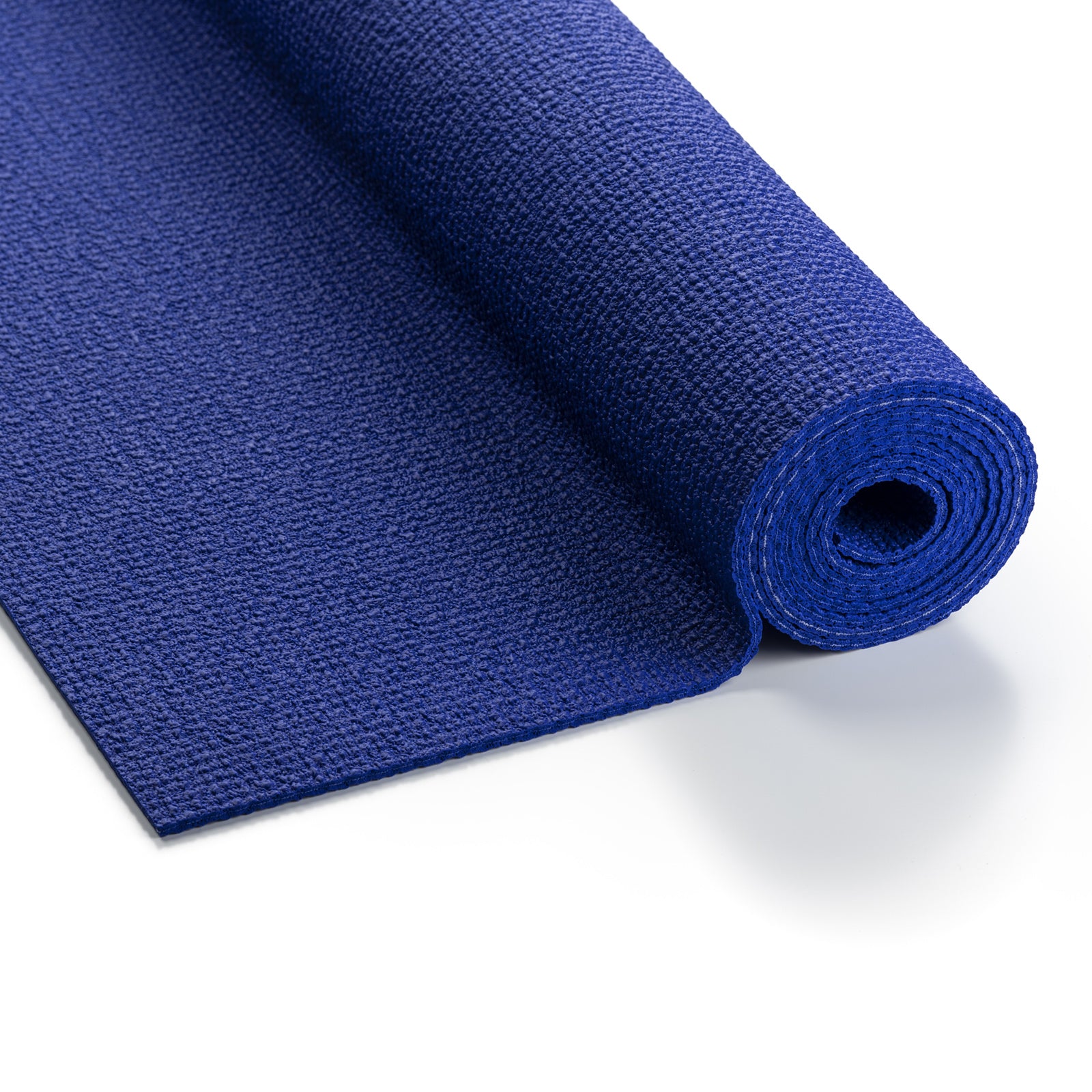 Blauwe, Petrol, Marine blauw kobalt blue EXTRA travel yogamat met een kalmerende uitstraling, ideaal voor een stabiele basis en verkoeling in je hoofd.