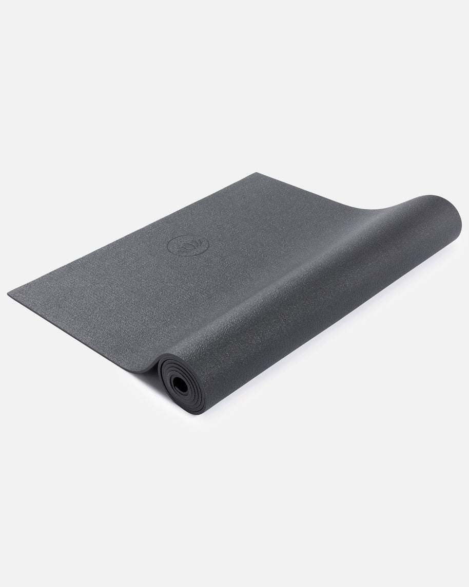 Donkergrijze Yoga Mat MUDRA Studio met nopstructuur