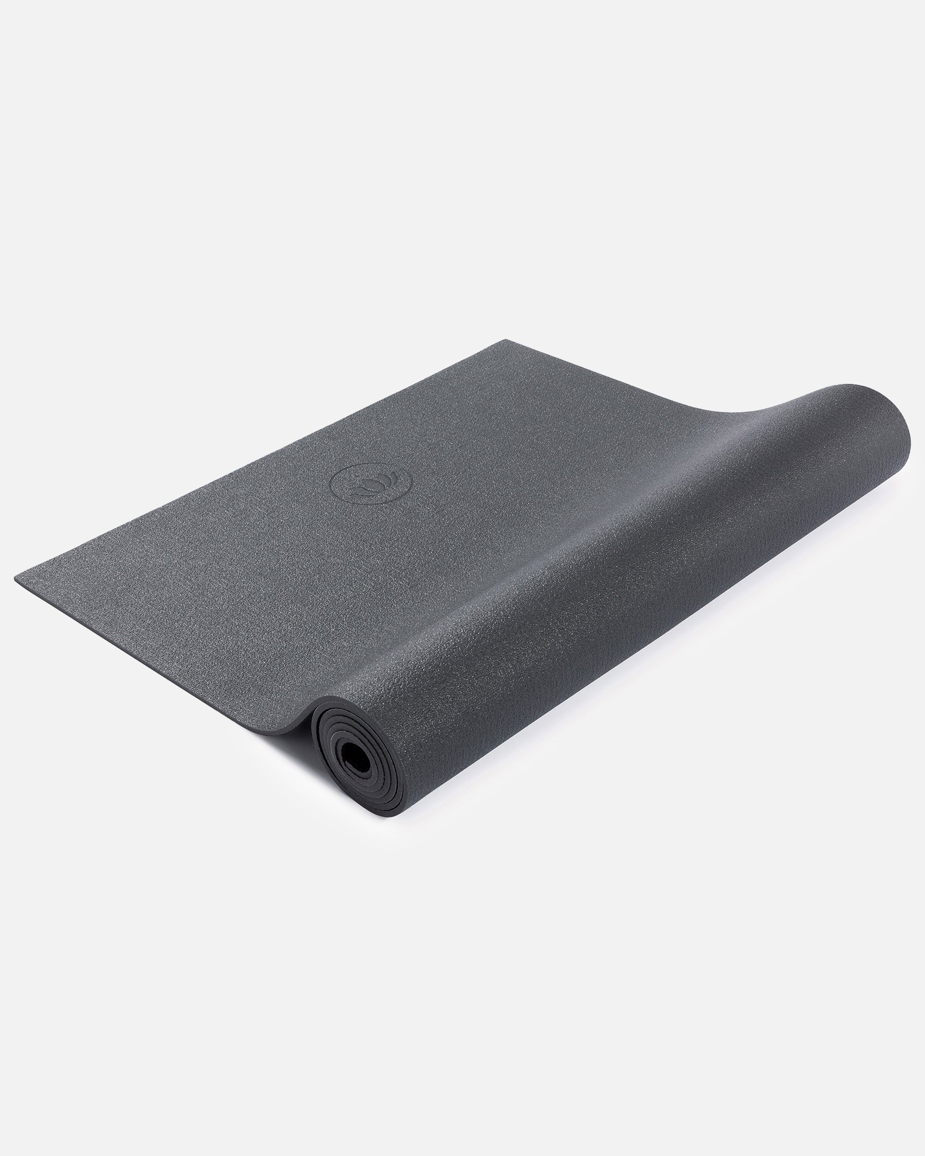 Donkergrijze Yoga Mat MUDRA Studio met nopstructuur