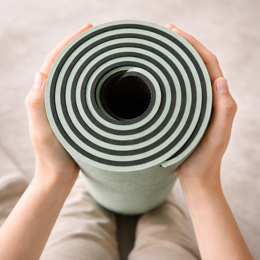 yogamat makkelijk mee nemen